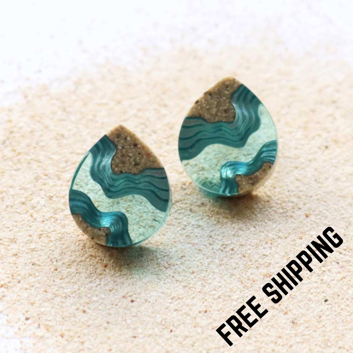 Ridge Stud Earrings