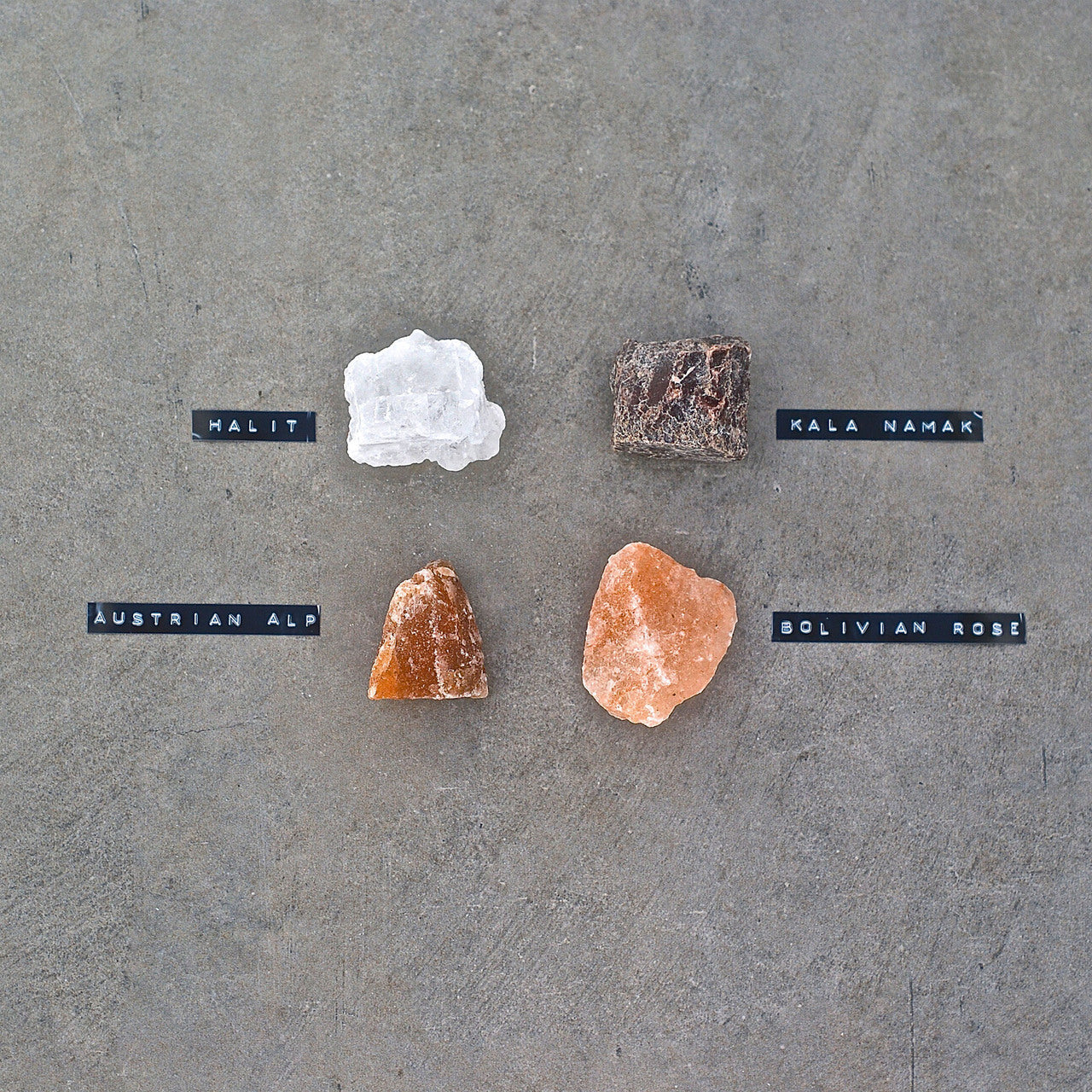 Rivsalt Taste - 4 Pieces Rock Salt Varieties