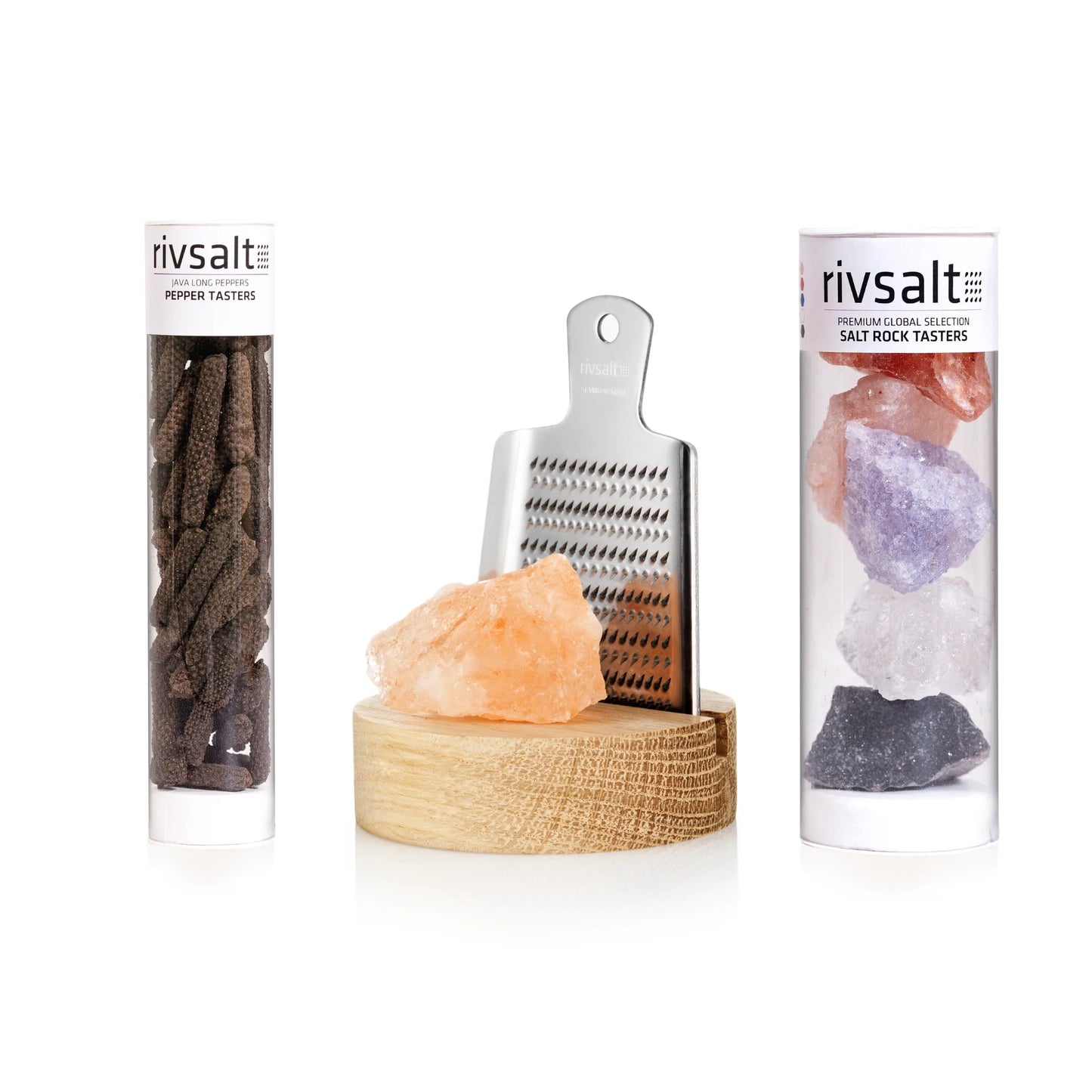 RIVSALT GIFT BOX PLUS - SELECTION OF SALT & PEPPER TASTERS