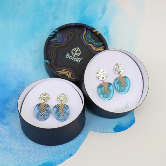 Aqua - Cape Earrings